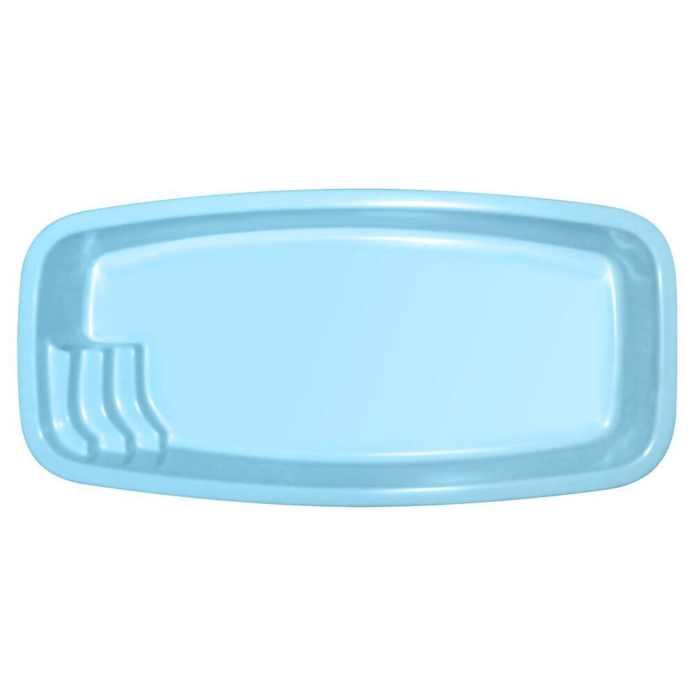 Piscina de Fibra Retangular Guaratuba 15000L 6x3,00m Azul Fapac