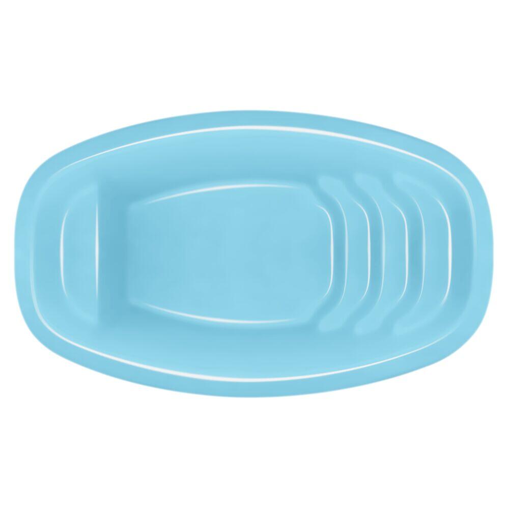 Piscina de Fibra Fapac Retangular Búzios 7900L 4,40x2,60m Azul