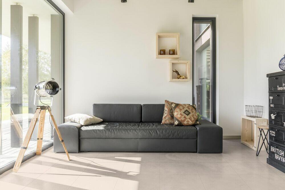Piso Cerâmico Classic Retificado Acetinado 53x53 Avelã Ilhabella