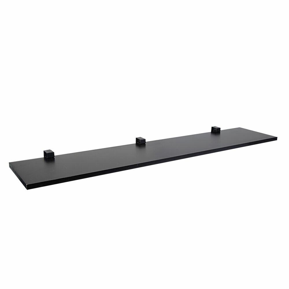 Prateleira Prat-K Lineare com Suporte 20x100cm Preta