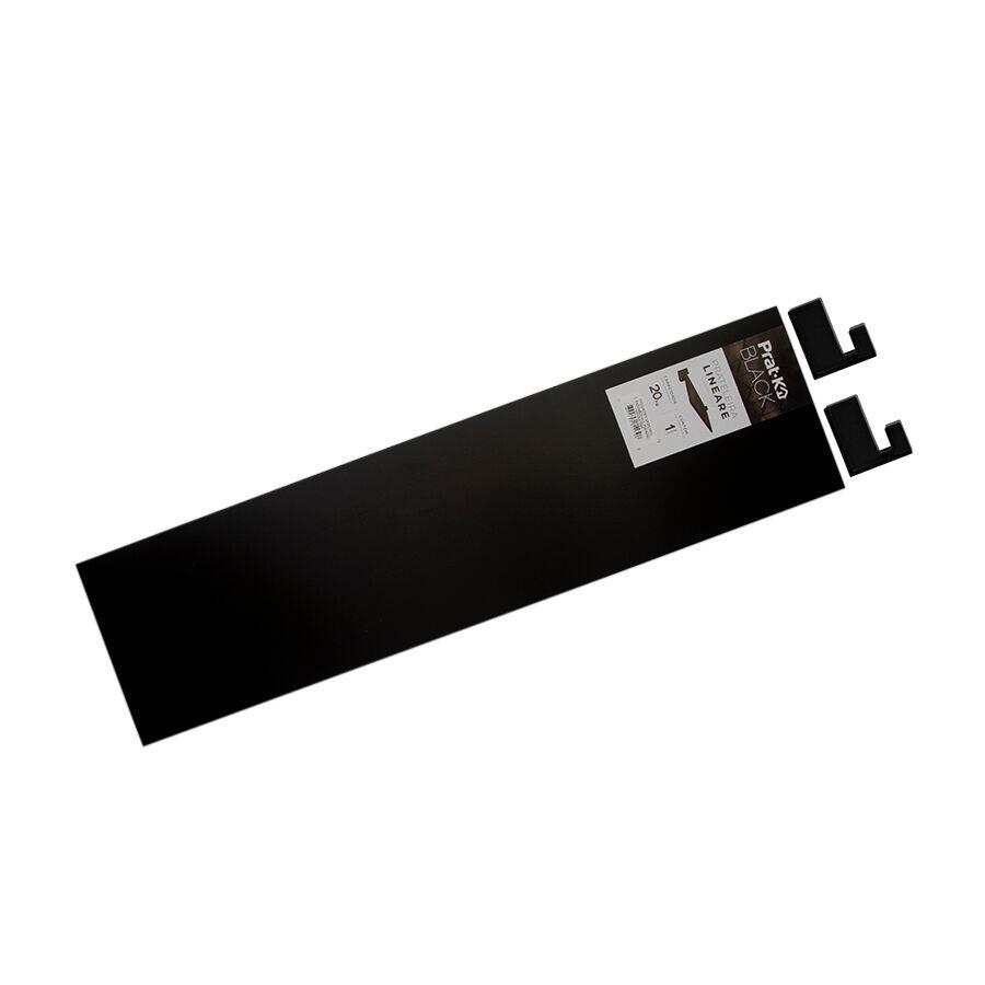 Prateleira Lineare com Suporte 20x80cm Preta Prat-K