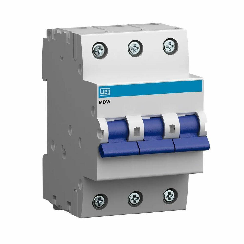 Disjuntor Tripolar 25A Curva C MDW Weg