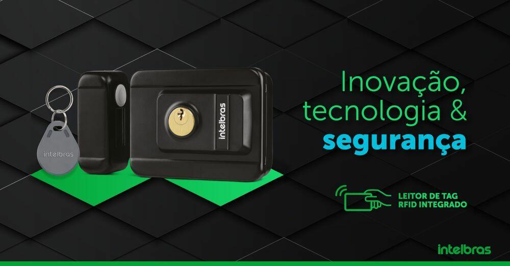 Fechadura Elétrica Ajustável com Tag FX 3000 Intelbras