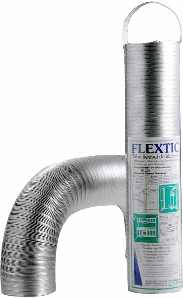Tubo Ventilação Flextic 3m 100mmx74cm Alumínio Westaflex