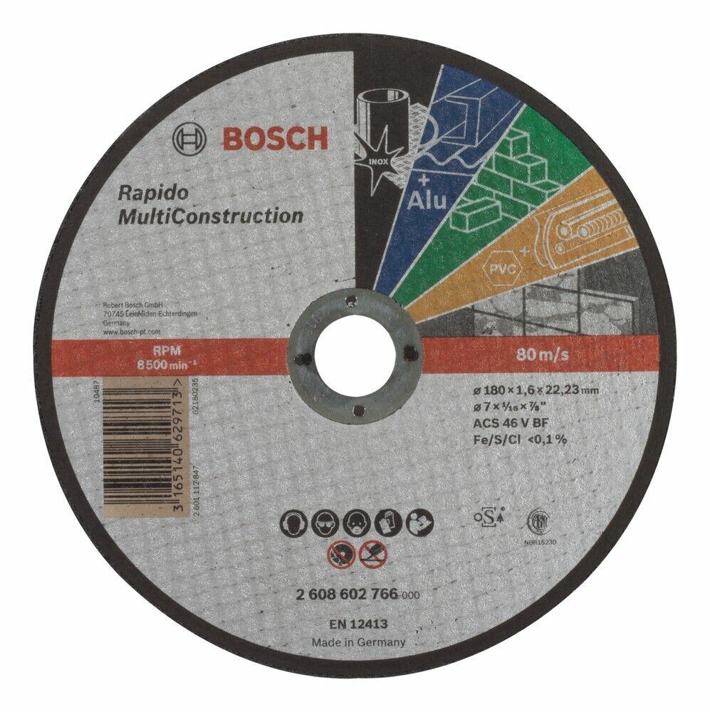 Disco de Corte Multiconstrução 180x1,0mm Bosch