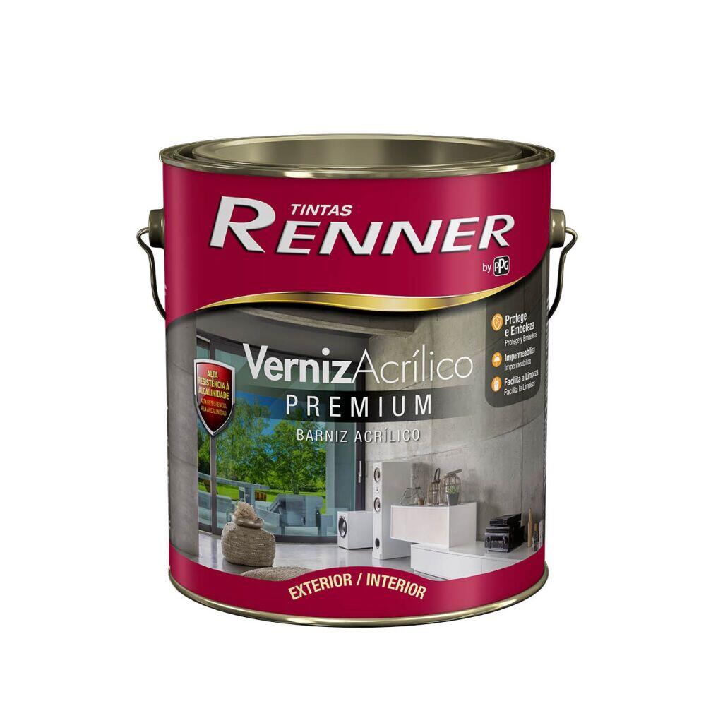 Verniz Acrílico 3,6L Interno e Externo Incolor Renner