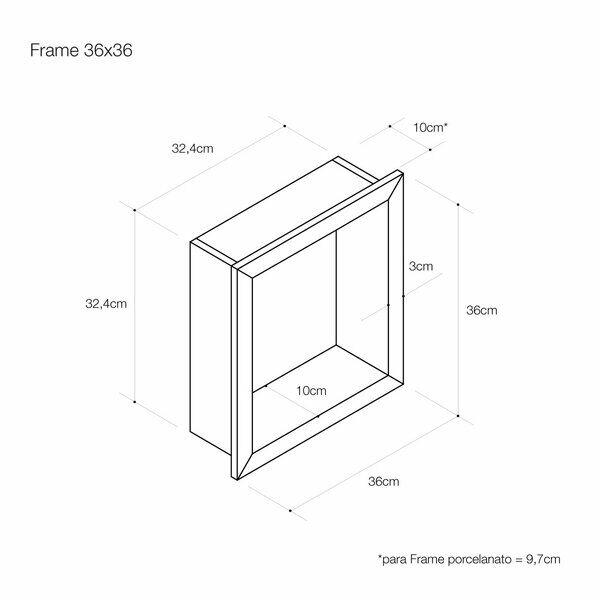 Nicho Frame Nord Cement Natural 36x36 Portobello