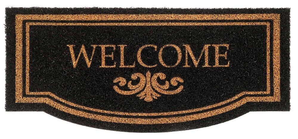 Capacho Welcome 30x70cm Preto Kapazi