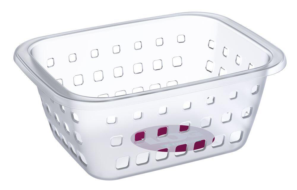 Cesto Plástico Log Cristal 3L 18x26x10,3