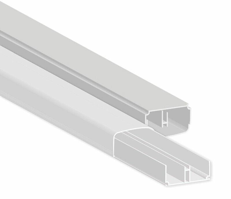 Canaleta Vitralux 20x10x2000mm Branca