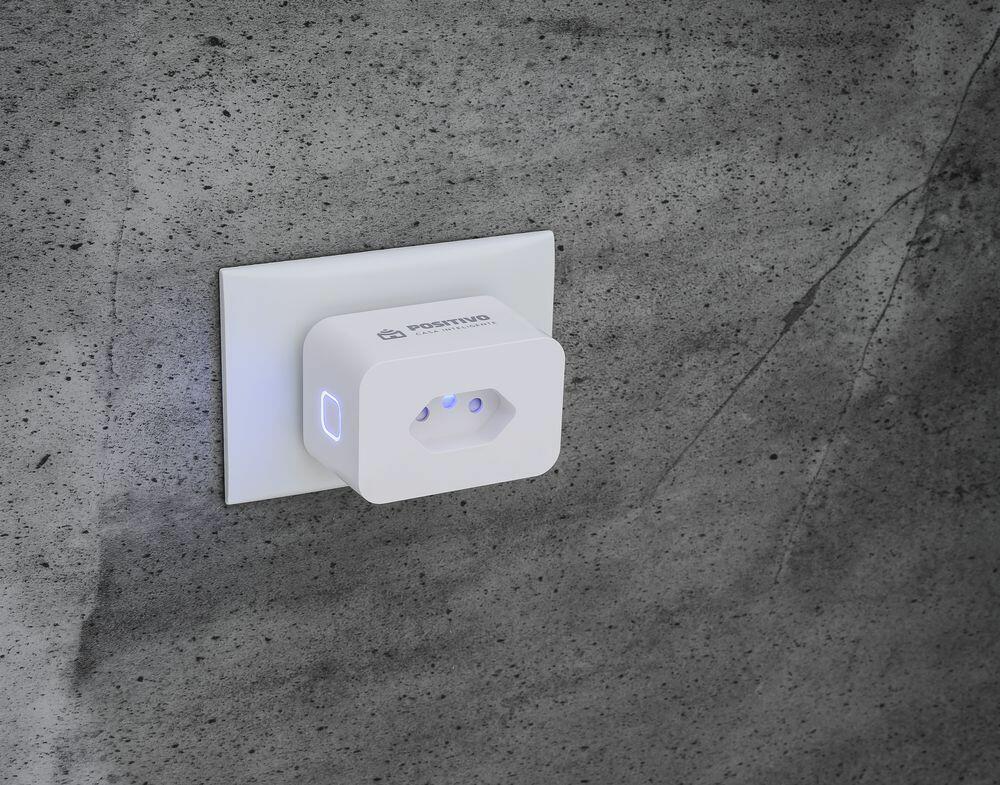 Smart Plug Wi-Fi Branco Positivo