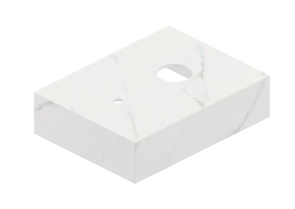Bancada de Porcelanato para Banheiro Fit Michelângelo Polido 60x45x15cm Portobello