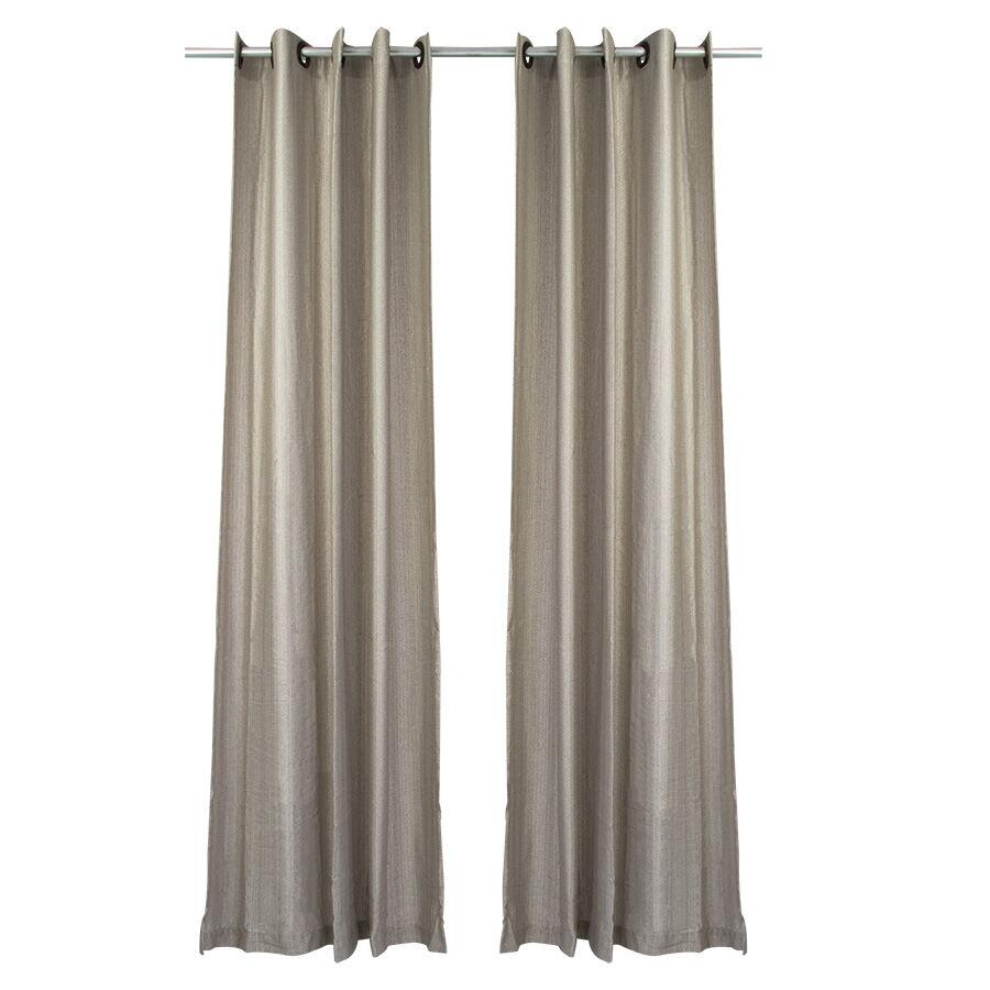Cortina 2,6x2,3m Veneza Duo Nude com Ilhós Diagonal