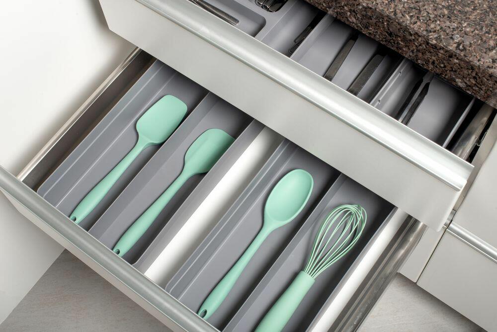 Organizador Colméia Martiplast Logic 2 Divisões Cinza