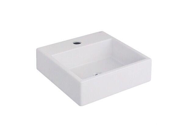 Kit Cuba para Banheiro de Apoio Quadrada com Acessórios 41cm Branco Deca