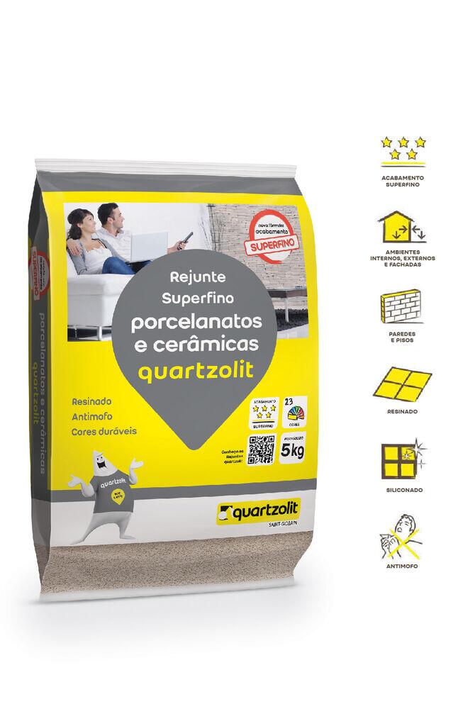 Rejunte Porcelanato Quartzolit Marrom Canela 1kg