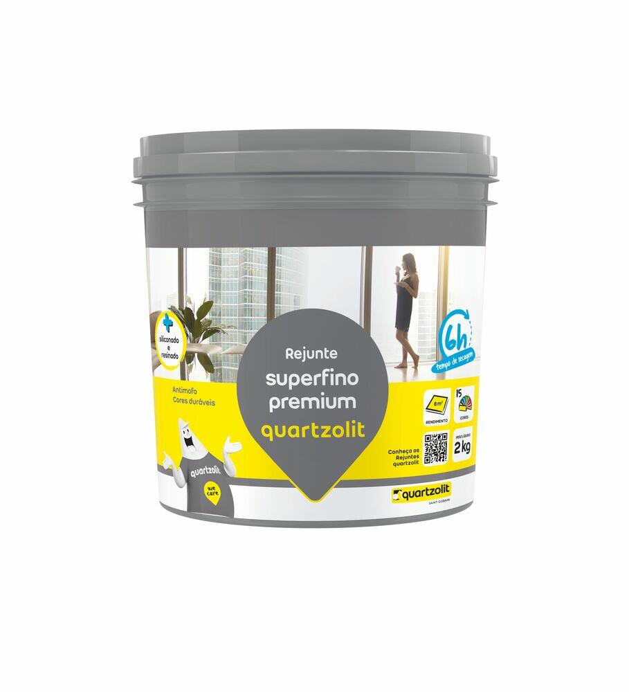 Rejunte Superfino Quartzolit Cinza Platina 2kg