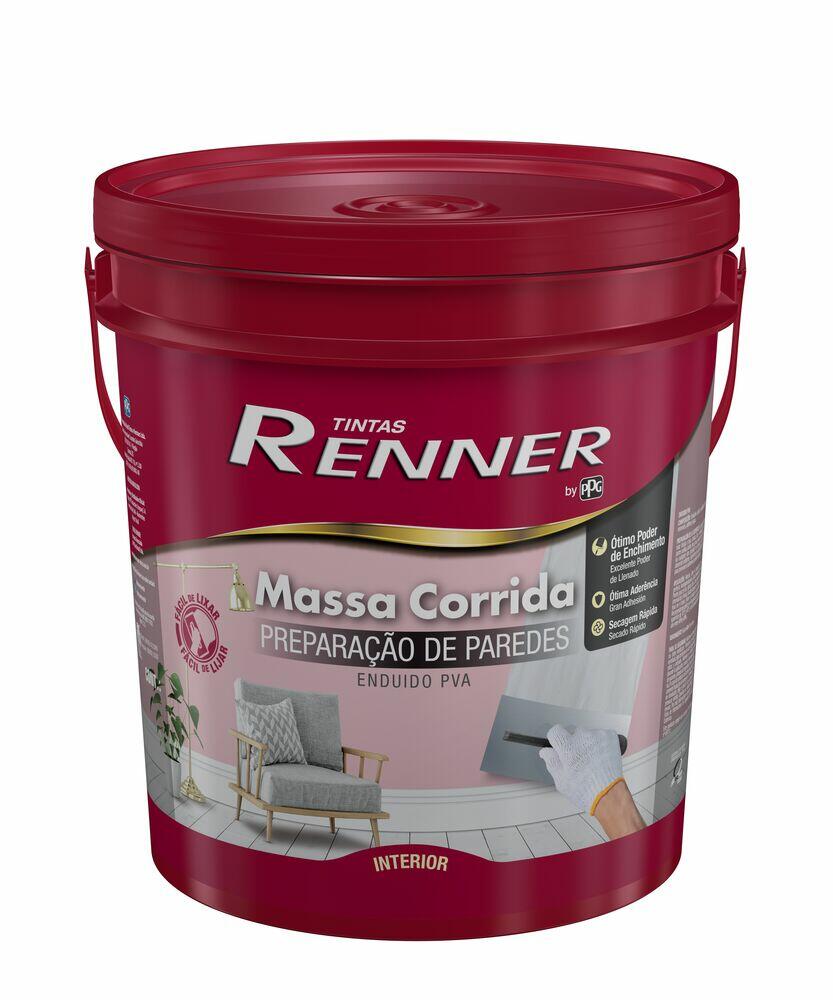 Massa Corrida Balde 25kg Branca Renner