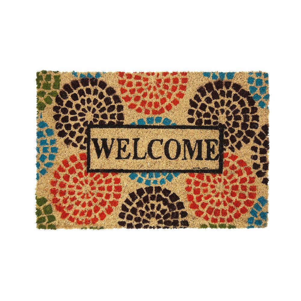 Capacho Welcome Circles 40x60cm Diagonal