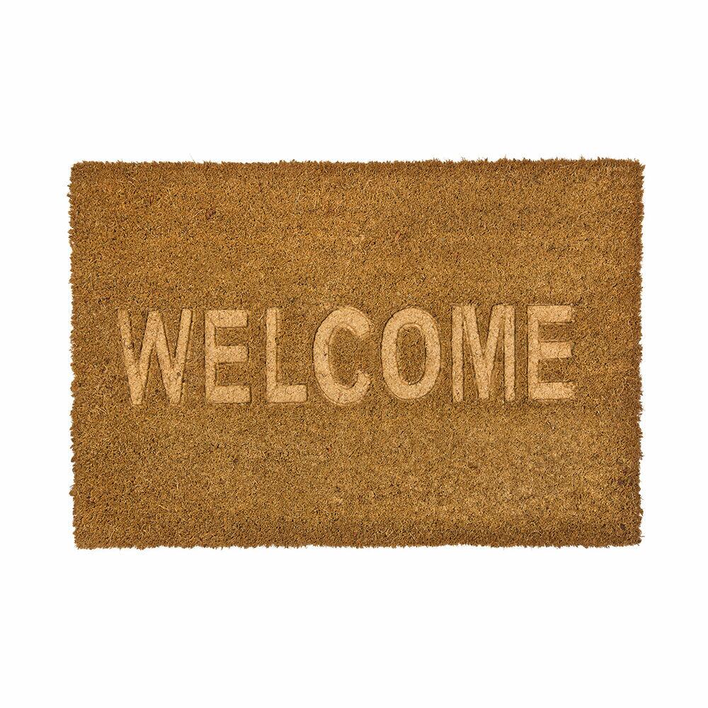 Capacho Welcome Bege 40x60cm Diagonal
