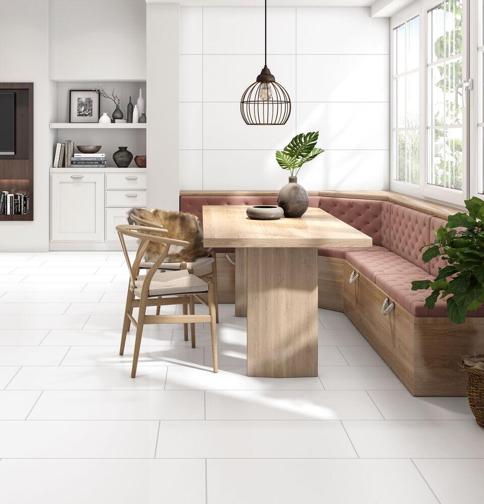 Piso Cerâmico Branco Mate PlusBranco Acetinado Retificado 37,4x74,4 Ilhabella