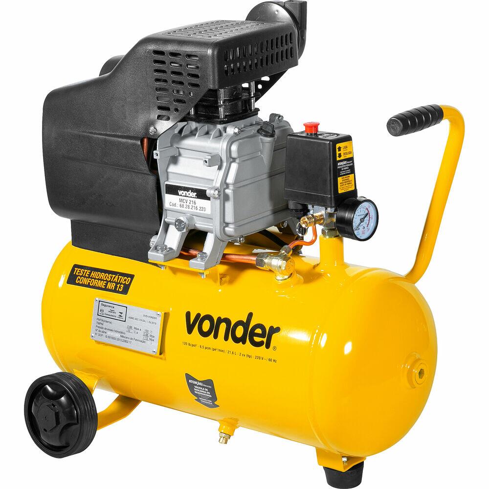Motocompressor MCV 216 21,6L 2HP Amarelo Vonder