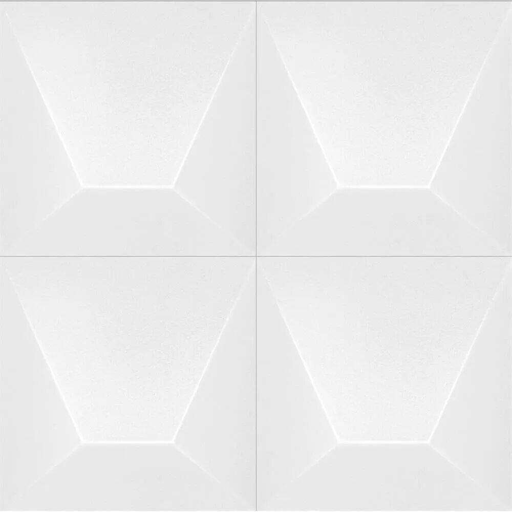 Revestimento Parede Block White Retificado Acetinado 15,4x15,4 Roca