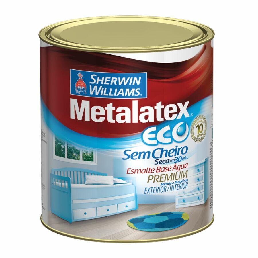 Tinta Esmalte Sherwin Williams Metalatex Eco 900ml Branco Acetinado