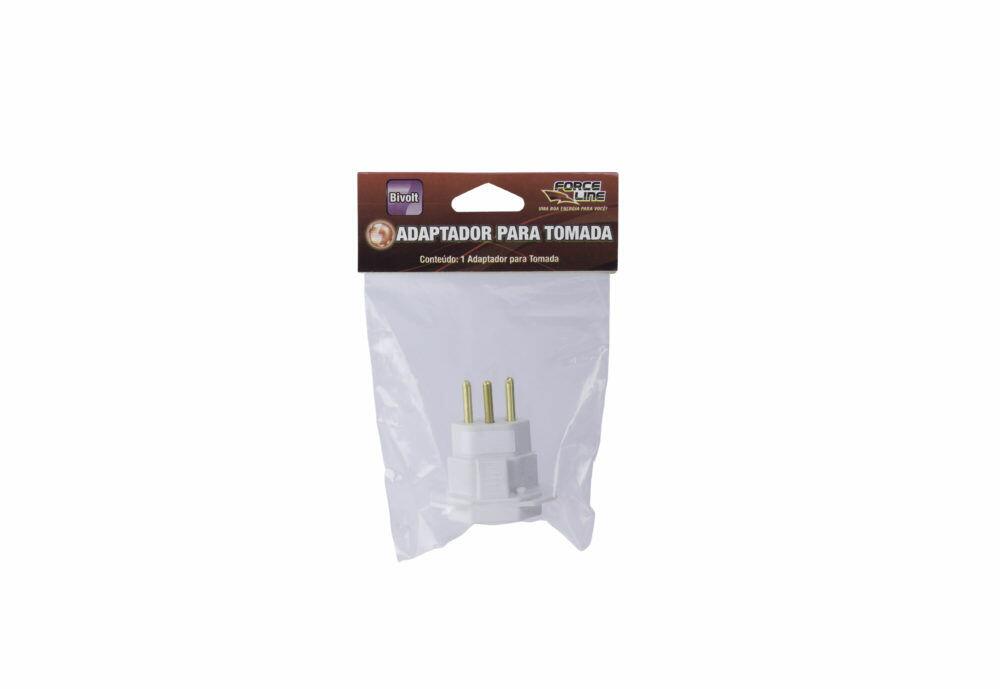 Adaptador 1 Módulo 2P+T 10A Branco Force Line
