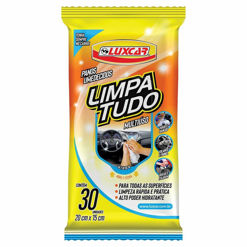 Pano Umedecido Limpa Tudo Luxcar 30 Peças