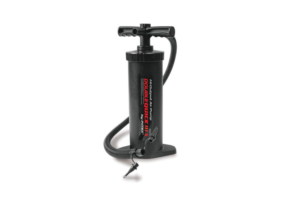 Bomba de Ar Manuel Double Quick Preto Intex