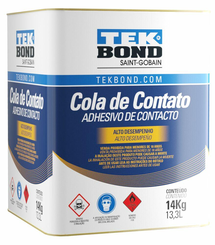 Cola de Contato Tekbond 14kg Amarelo Colônia