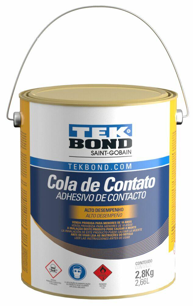 Cola de Contato Tekbond 2,8kg Amarelo Colônia