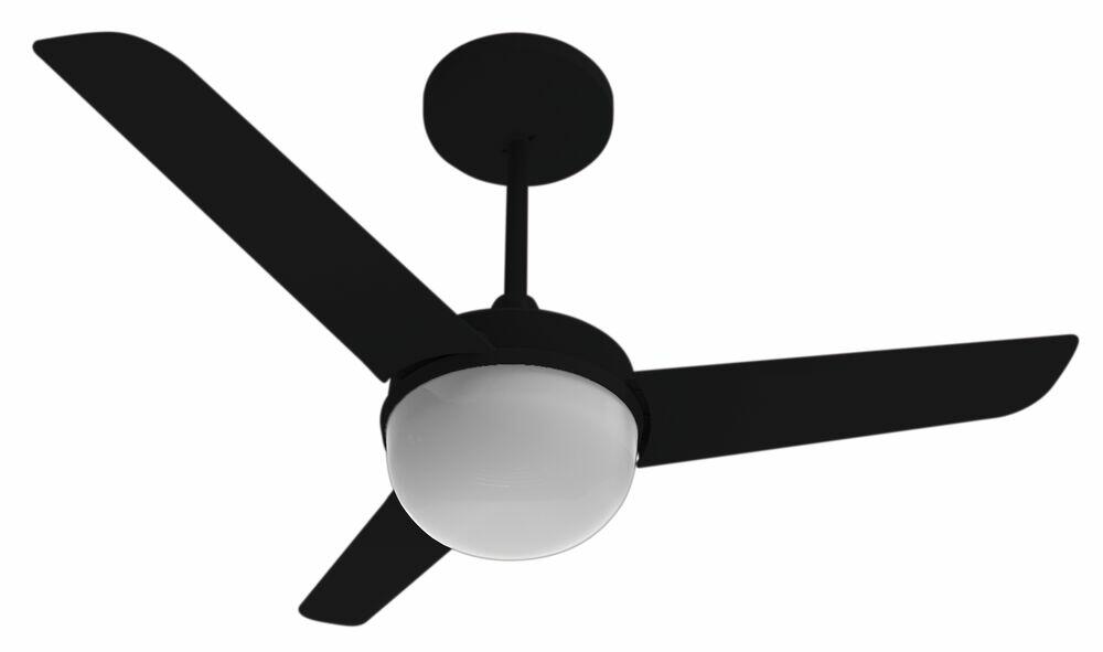 Ventilador de Teto Alisclean Preto 3 Pás Aliseu