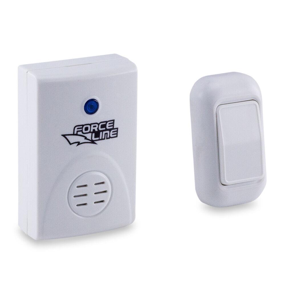Campainha sem Fio Digital 7502 Branco Force Line