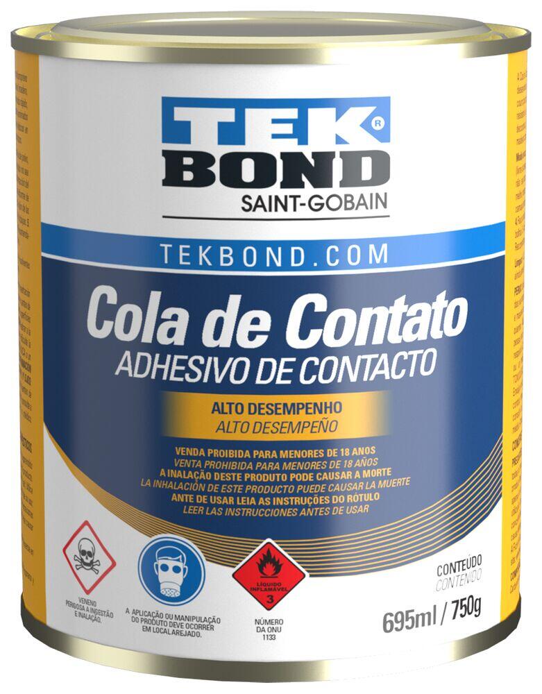Cola de Contato 750g Amarelo Colônia Tekbond