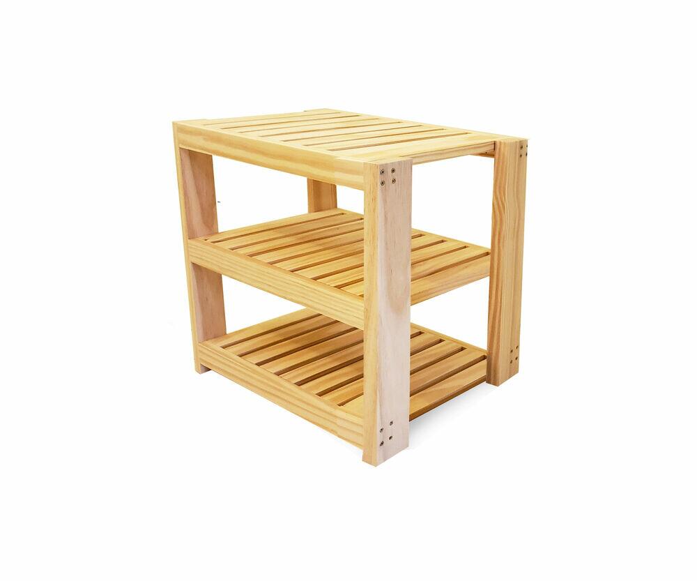 Sapateira Cubo Marcenaria Aracaju Pinus 47x53x33cm