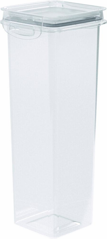Pote de Plástico Quadrado Hermético com Trava 1,6L Plasútil