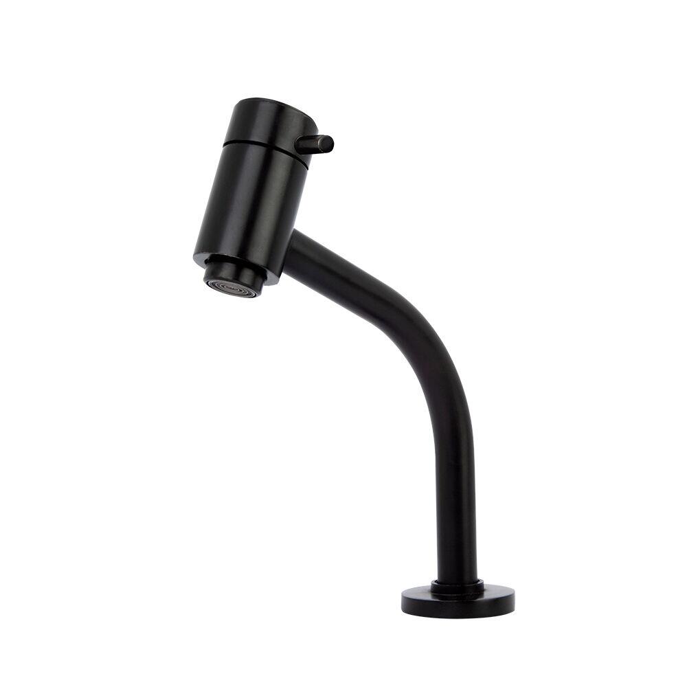 Torneira para Banheiro de Mesa Bica Média 1/2 Lyn Preto Addra