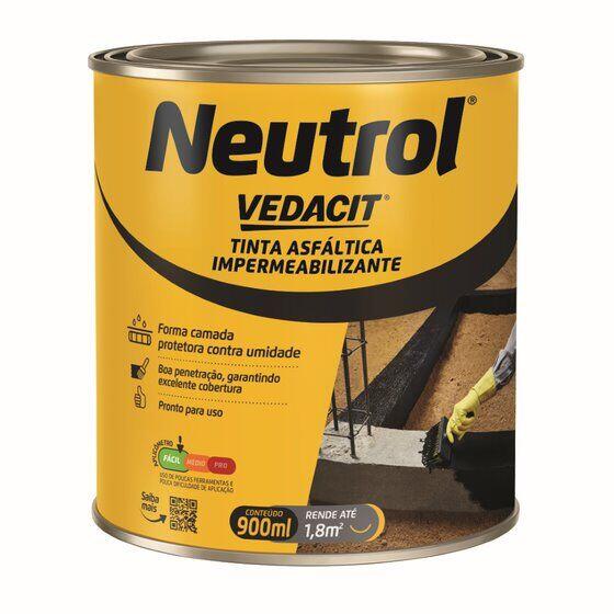 Impermeabilizante Neutrol 900ml Preto Vedacit