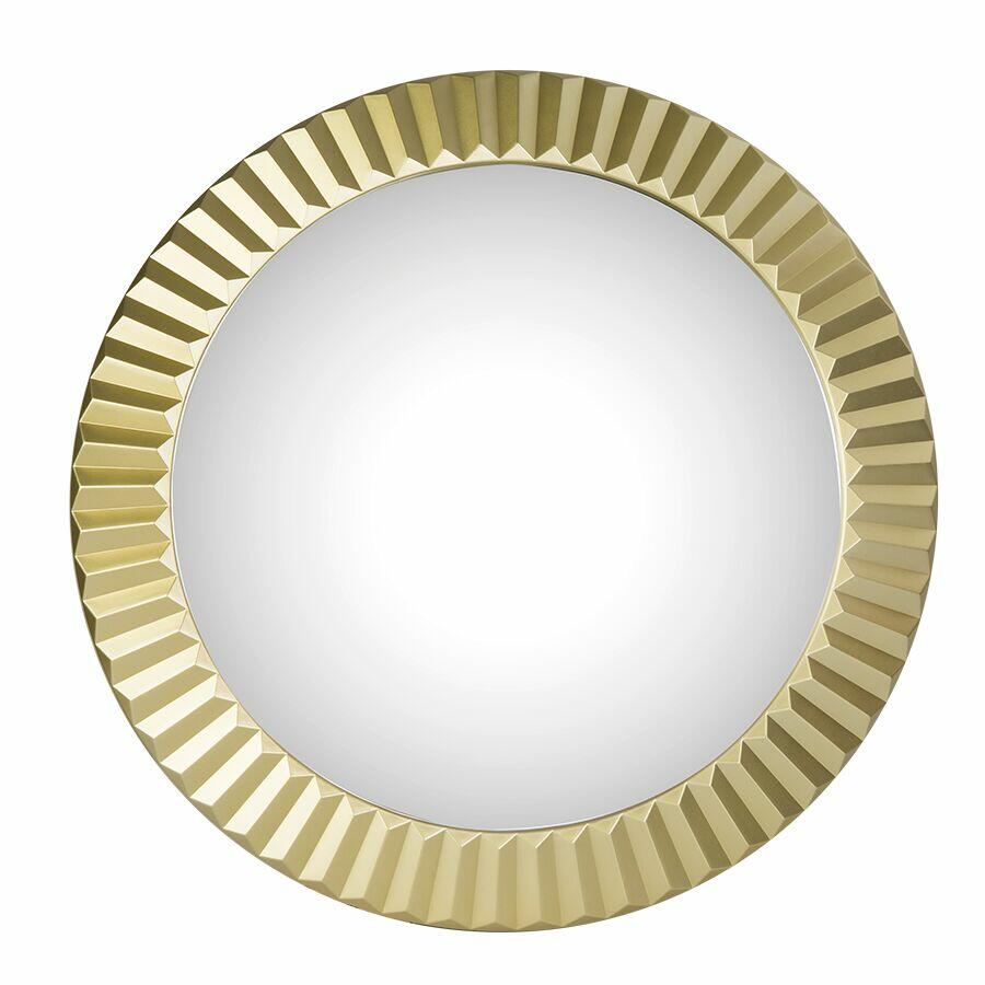 Espelho Diagonal Redondo 50,8cm Miroir Dourado