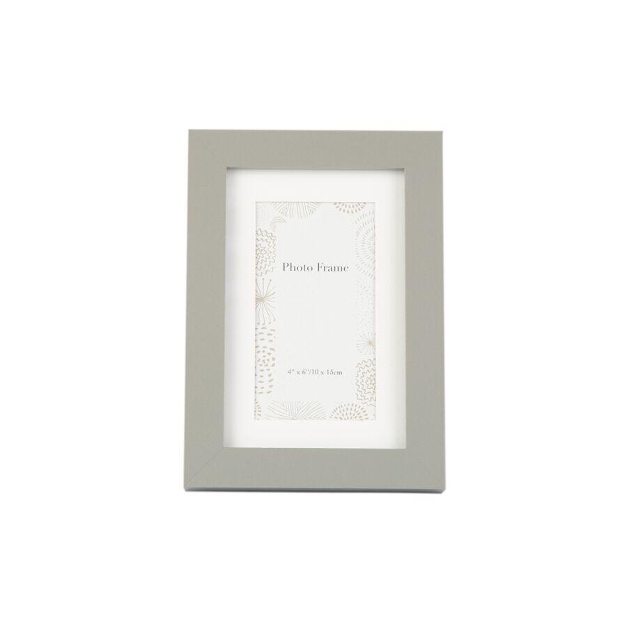 Porta Retrato Diagonal Classic 10x15cm Cinza