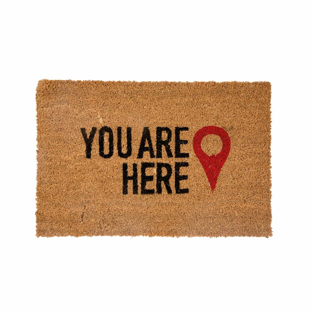 Capacho You Are Here 40x60cm Diagonal