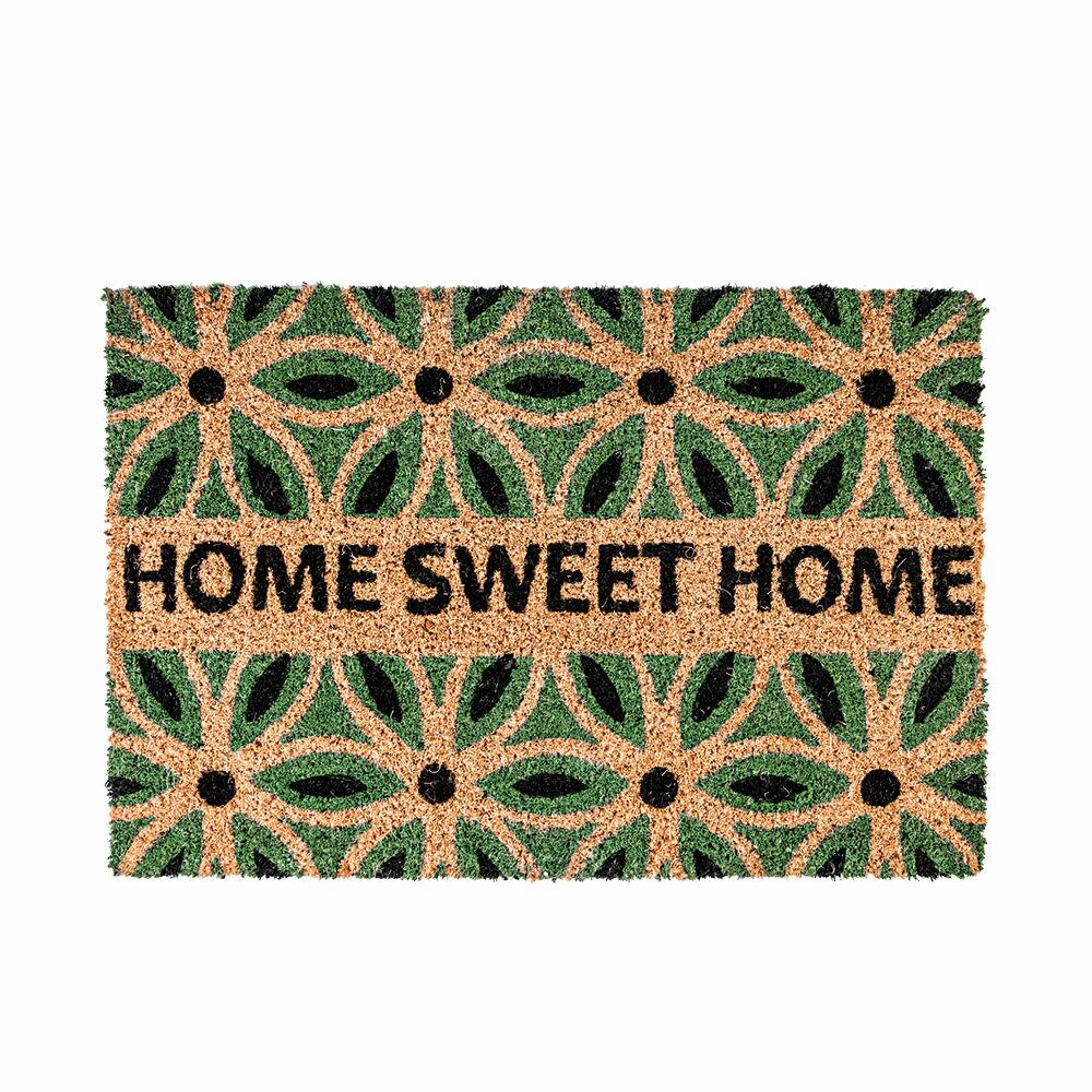 Capacho Home Sweet 40x60cm Green Diagonal
