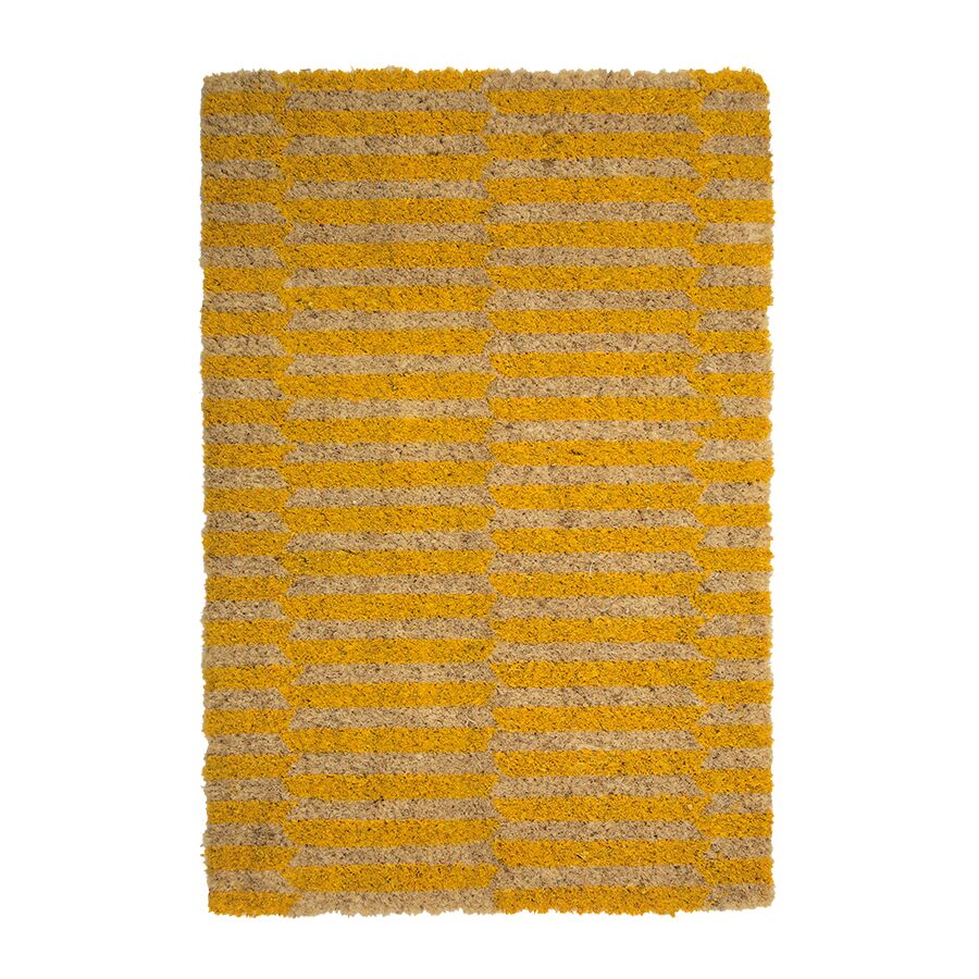 Capacho Welcome Strioes 60x40cm Beige Diagonal