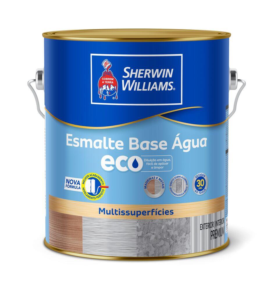 Tinta Sherwin Williams Esmalte Base Água Eco Multissuperfícies 3,6L Preto