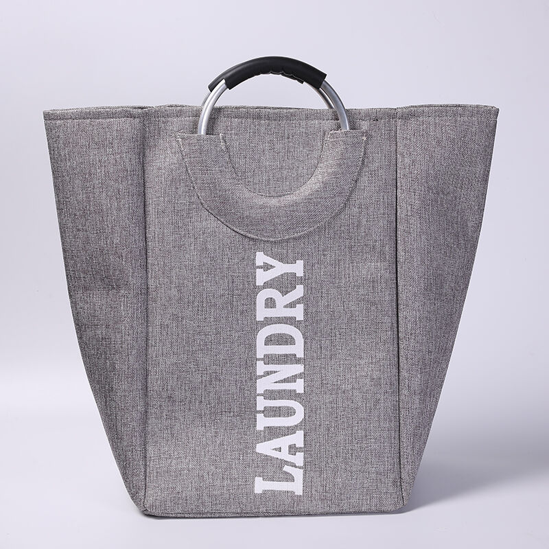 Cesto Laundry 50x25x30cm Cinza Casa&ideia