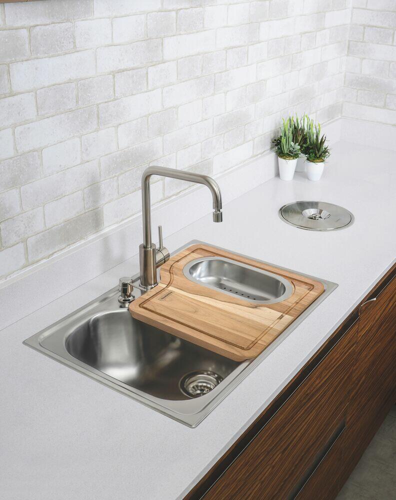 Cuba para Cozinha Inox Especial Tramontina 54x25,5x25,5cm Morgana 60 FX Inox