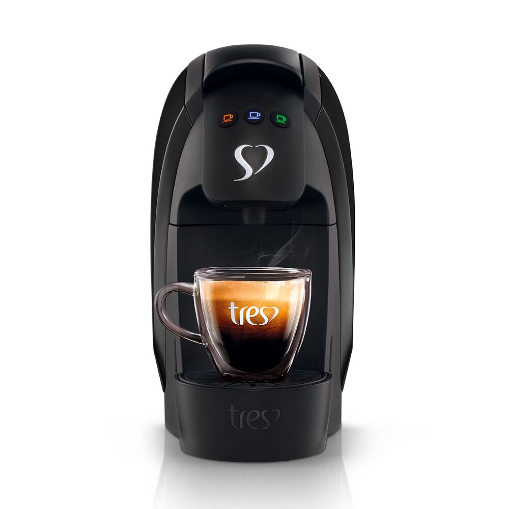 Cafeteira Expresso Luna Preto 220v - TRES 3 Corações