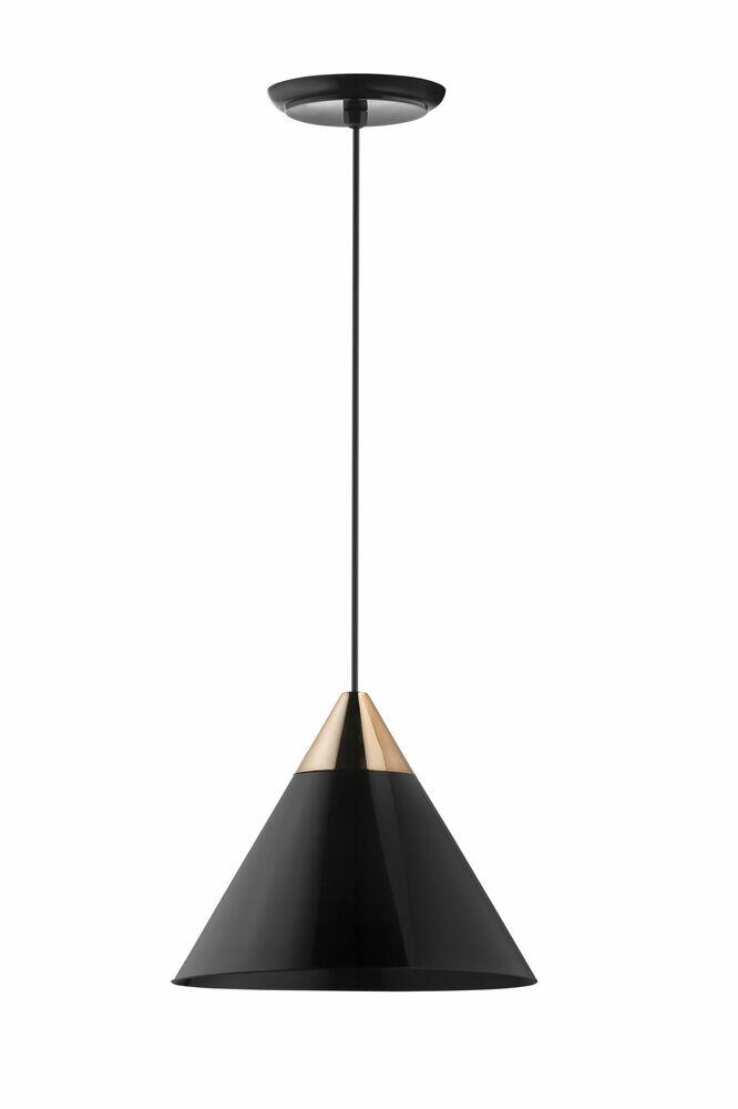 Pendente Dital 1 Lâmpada Home E27 Preto/Cobre